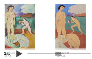 Screenshot Matisse app - Le Luxe